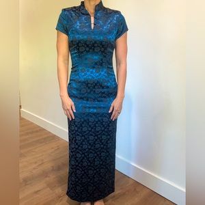 Vintage 90’s Harlow Nites Floor Length Tea Dress - Size 6